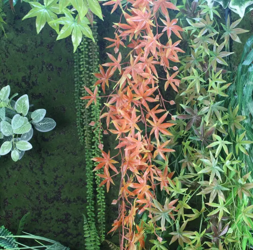 Гирлянда из искусственных кленовых листьев и плюща 2 шт.|greenery|greenery garland |