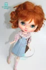 Одежда для куклы Blyth 1 шт., модное джинсовое платье на бретельках, полосатые колготки для куклы Blyth , Azone, obitsu, FR 16