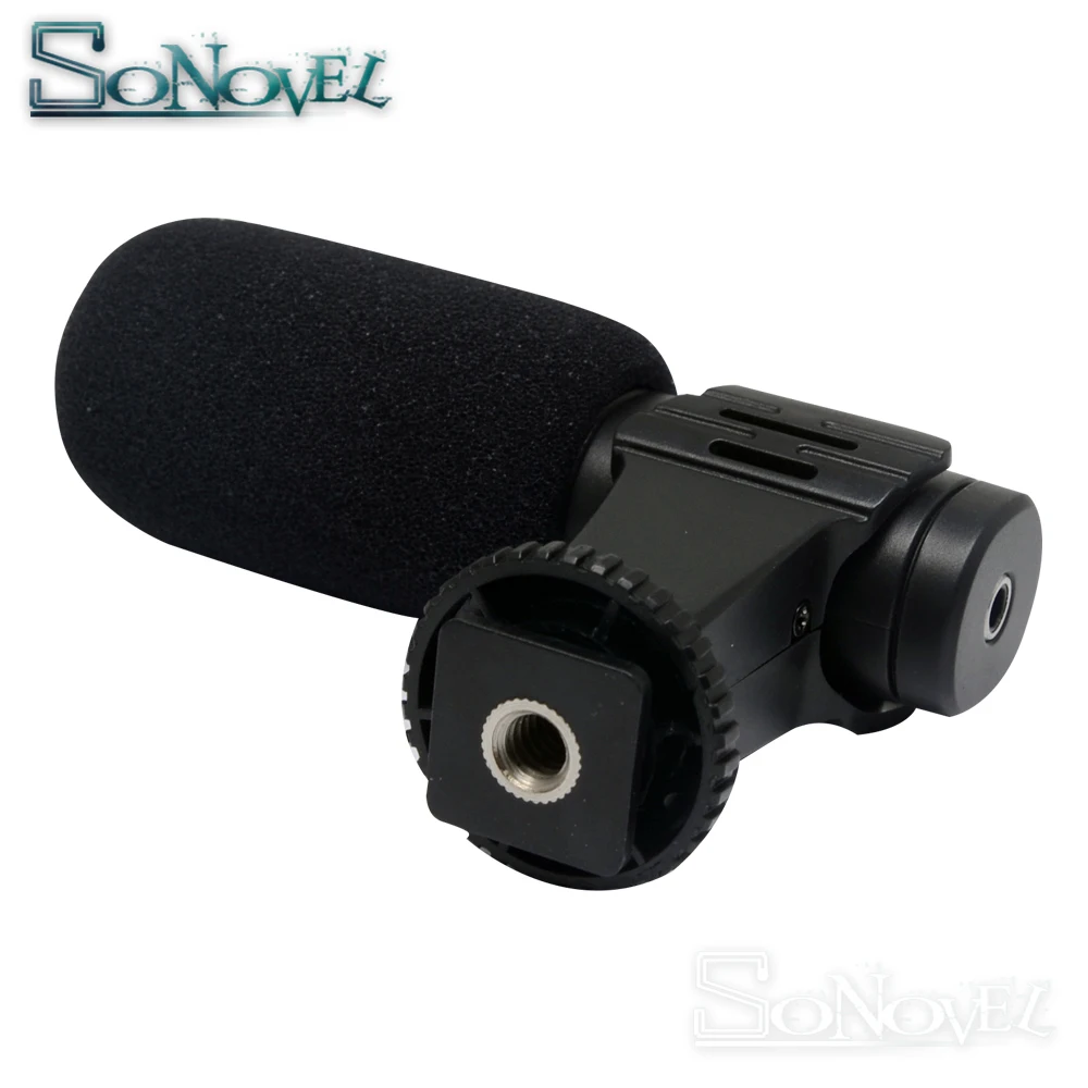 MIC-06 Microphone Mini Portable 3.5mm Condenser For SLR DSLR Smart Video Camera Outdoor Interview Mic With Muff | Электроника