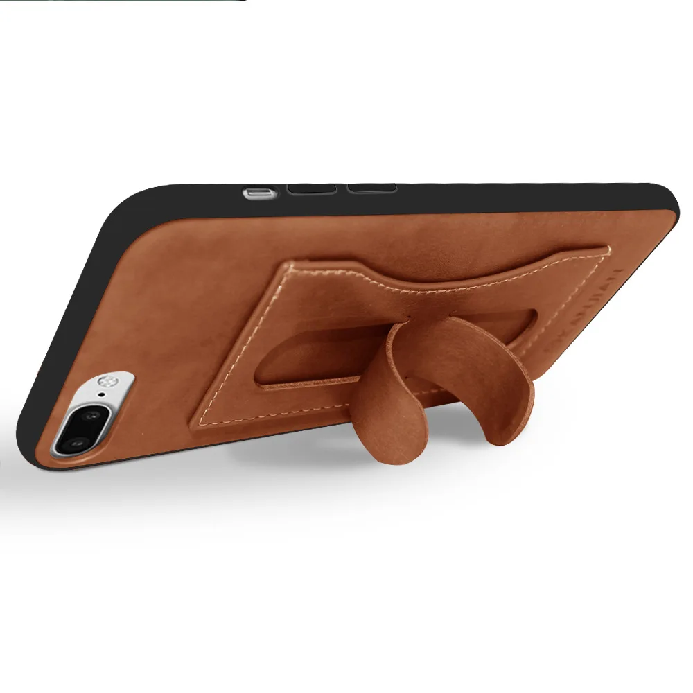 SFor-Funda de tel&eacute;fono para Apple Iphone 8, carcasa de cuero PU con tapa y ranura para tarjeta de TPU para Apple Iphone 8, Funda para Iphone 7 de 4,7 pulgadas-4