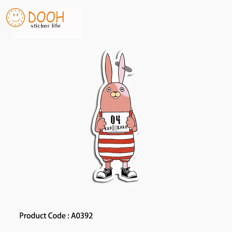 A0376 наклейка пешеходный переход kungfu lee sonic rabbit водонепроницаемый чемодан для