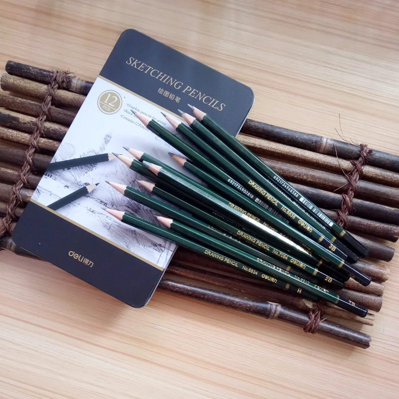 Для кулинарно деликатесной продукции 12 шт./кор. Стандартный карандаш 3H 9B stationey