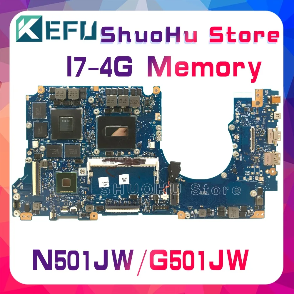 KEFU для ASUS N501JW G501JW FX60J UX501J UX501JW N501J G501J I7 4720HQ материнская плата ноутбука