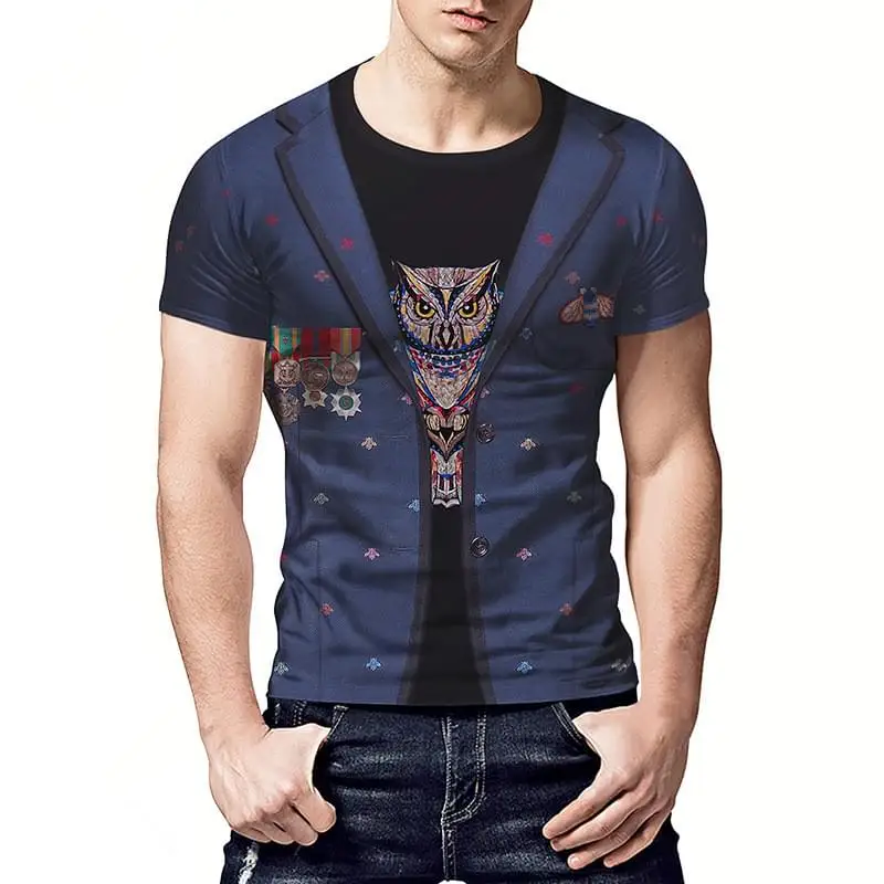 Имитация 2 шт Мышцы Грудь 3D футболка мужские футболки топы Летняя Camisa Masculina