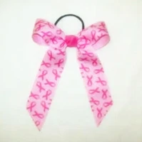 150pcslot Breast Cancer Awareness Hair Bow Accessory