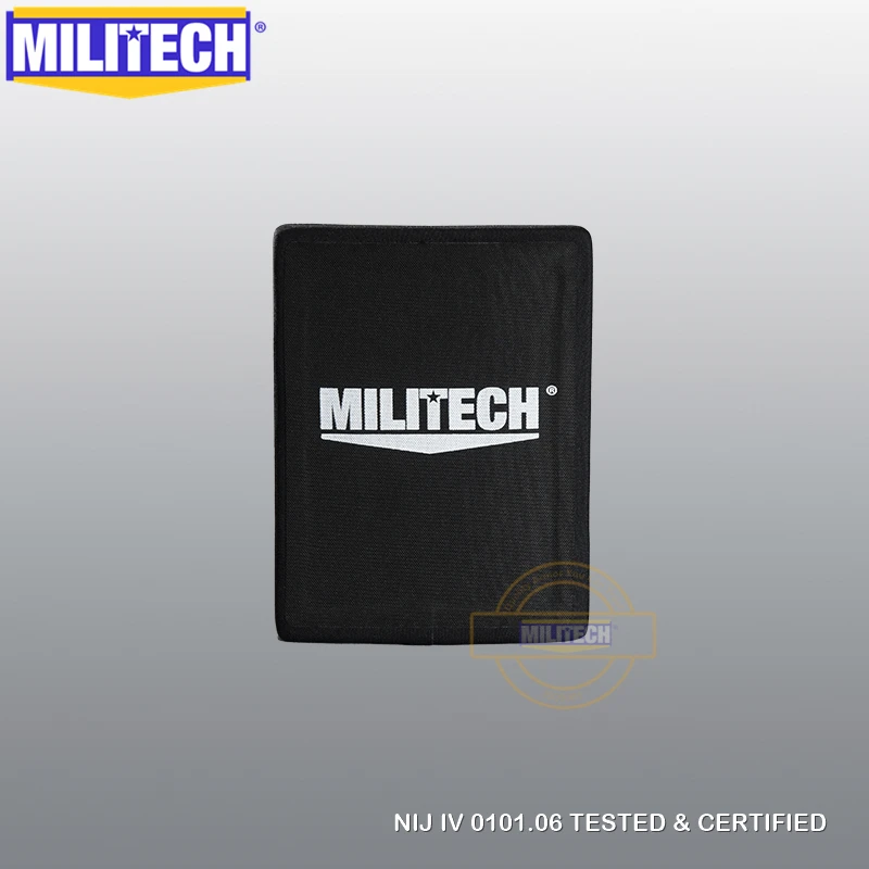 MILITECH 6x8 дюймов баллистическая панель из двух предметов ESAPI NIJ уровень IV уровень 4 пуленепробиваемая боковая пластина Al2o3 автономная баллистическая SAPI