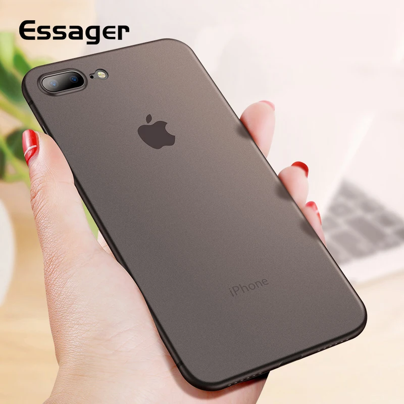 Ультратонкий матовый чехол для телефона iphone 7 8 plus защитная задняя крышка X 6 S