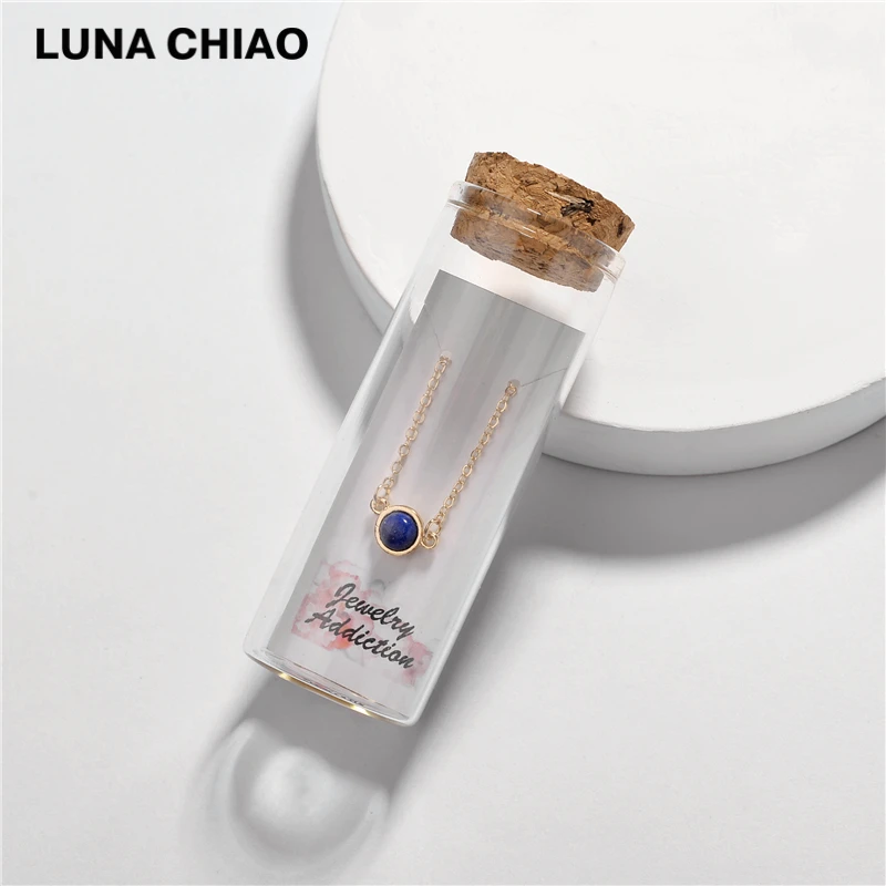 Изящное ожерелье из натурального камня Короткий воротник подвеска в виде