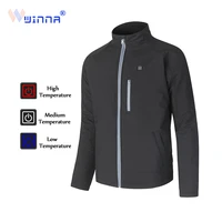usb charging heated winter keeping warm electric heating jacket windproof thermal sport coat for skiing hiking outdoor camping