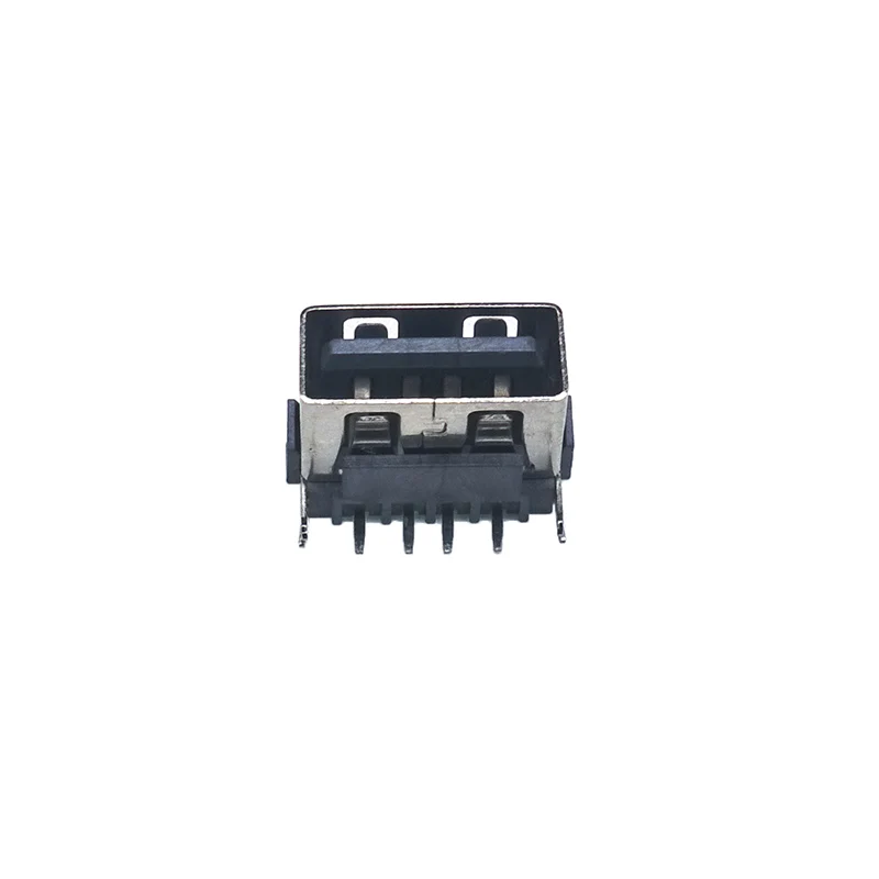 10 шт./лот гнездо USB 4 Pin DIP Тип A задний ряд 2 фута разъем Разъем Розетка с крышкой