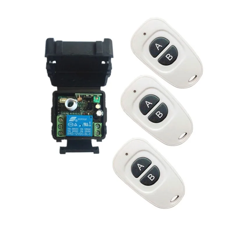 DC12V 1CH RF беспроводной мини переключатель релейный приемник пульты дистанционного