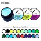 ROSALIND Гель-лак 5 мл 142 чистых цветов УФ-гель для маникюра Сделай Сам Гель-лак для нейл-арта дизайн ногтей Цветной Гель-лак