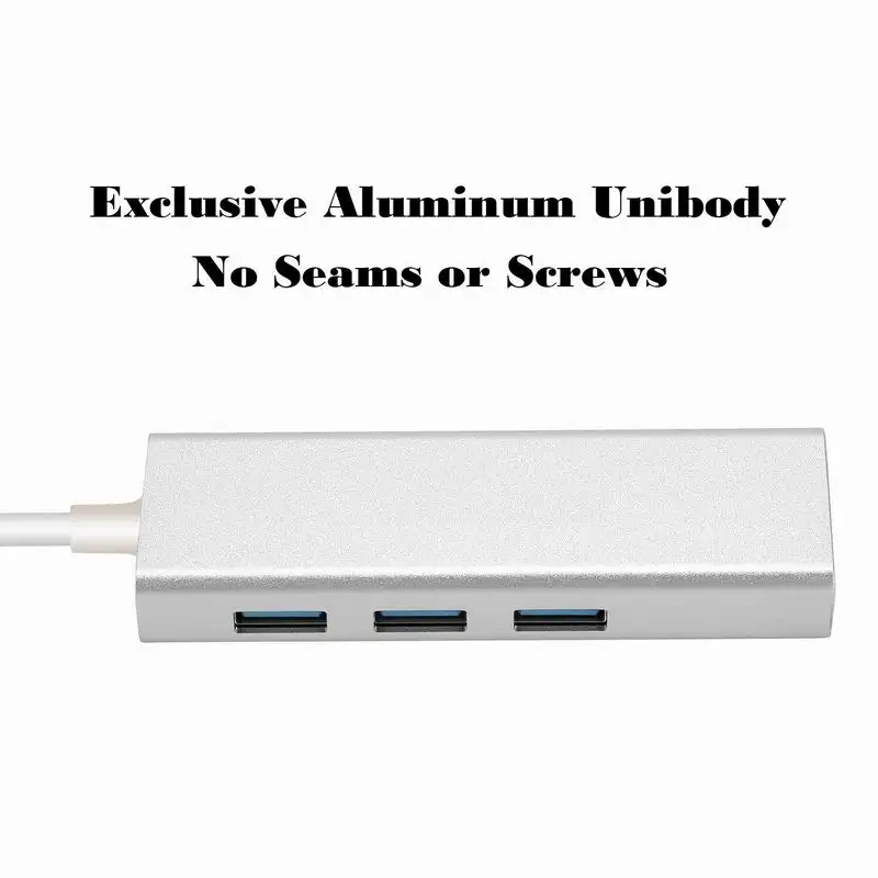 Сетевой адаптер с 3 портами USB 0 гигабитный Ethernet Lan RJ45 хаб для 1000 Мбит/с Mac ПК USB3.0