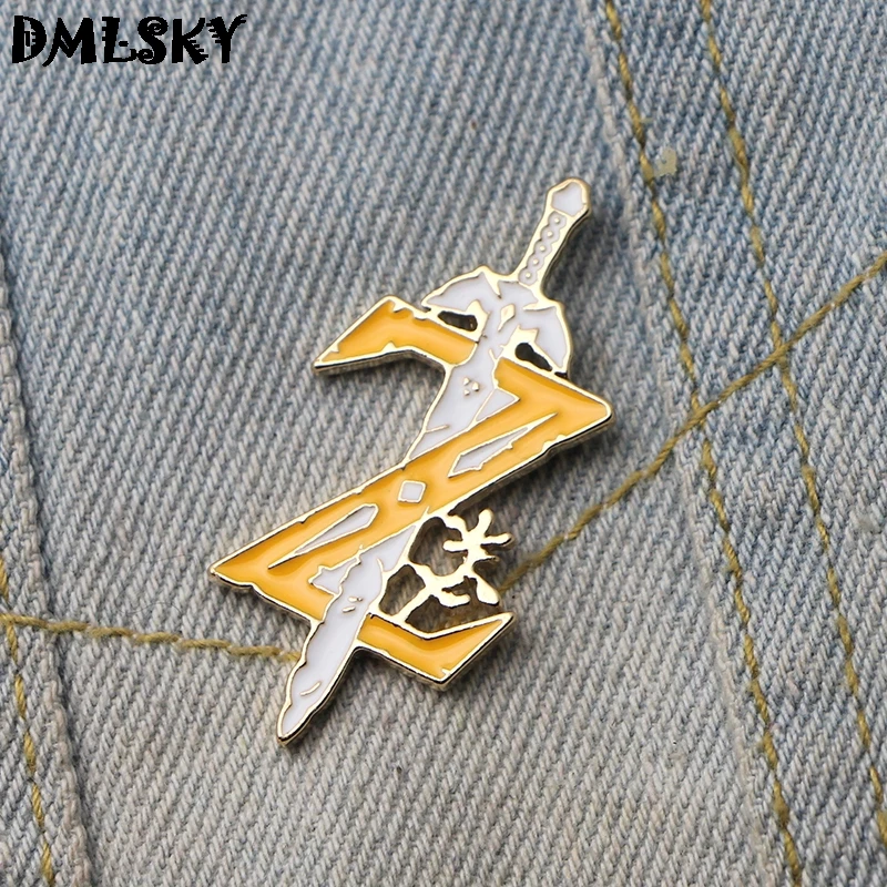 DMLSKY мультфильм забавная эмалированная булавка значок Рюкзак одежда Броши