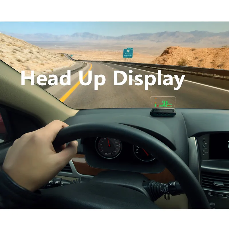 E260 4 дюймов автомобилей HUD Head Up Дисплей OBD II Двигатели для автомобиля сигнал