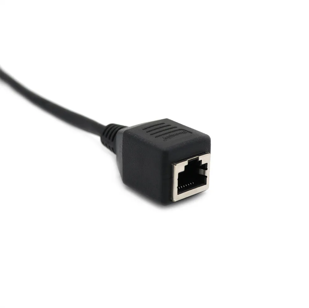 Удлинитель VGA Мама к локальной сети Cat5 Cat5e RJ45 Ethernet черный адаптер кабель заводская