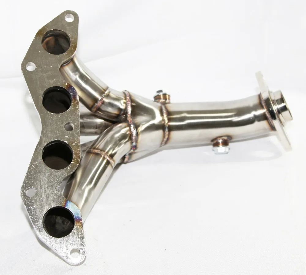 SS гоночный коллектор/выпускной подходит для 01-05 Honda Civic DX LX D17 I4 SOHC