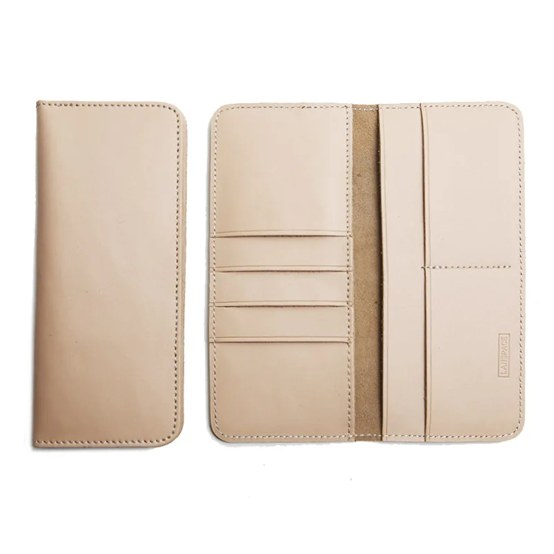 LANSPACE кожаный кошелек ручной работы без подкладки мужские кошельки Модные