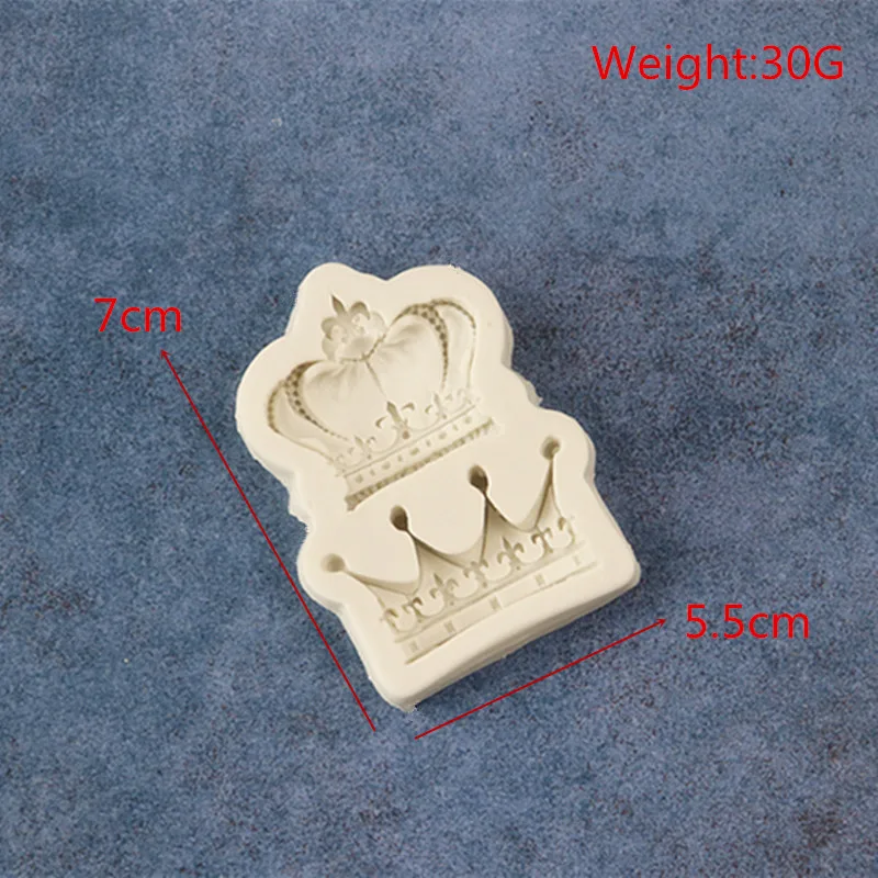 

DIY Baking 2 Crown King Queen Hat Shaped Baking Mold Liquid Silica Gel Fondant Cake Package A022