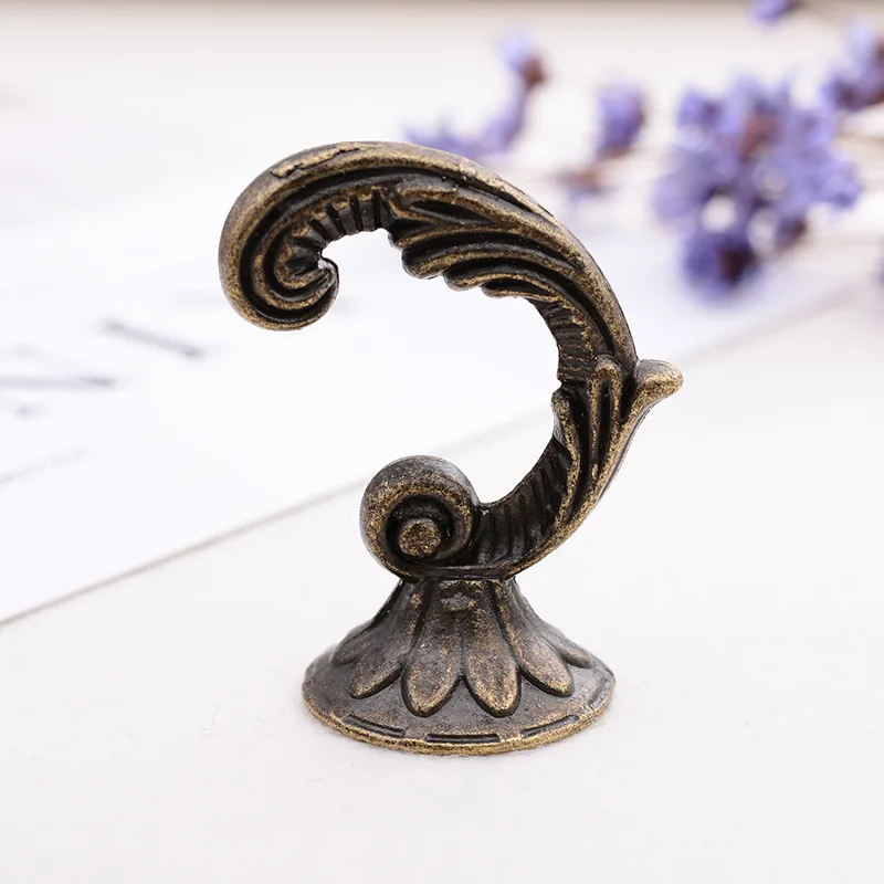 10 шт./лот античная маленькая ручка для двери шкафа бронзовые декоративные