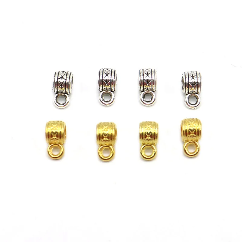Mixed Different 50pcs Vintage Bead Charms Big Hole Beads European Pendant Fit Charm Bracelet DIY Pendants | Украшения и