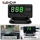 Автомобильный скоростной проектор HUD с дисплеем, GPS, прибор для измерения скорости на лобовом стекле, с сигнализацией, универсальный, лучше, чем A100, A100s, прибор для измерения скорости OBD2