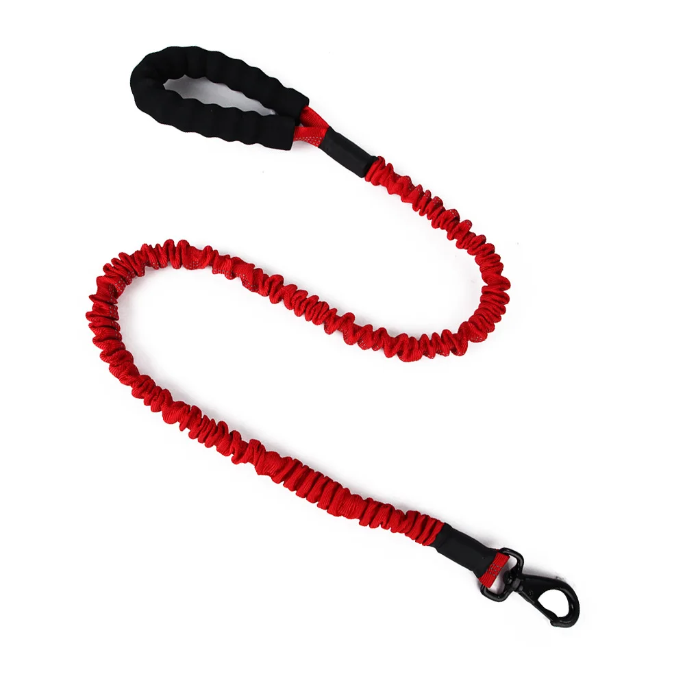 High Elastic Dog Leashes Srong Nylon Line Soft PP Handle For Large Walking Training Reflective Collar Leads Pets Supplier | Дом и сад