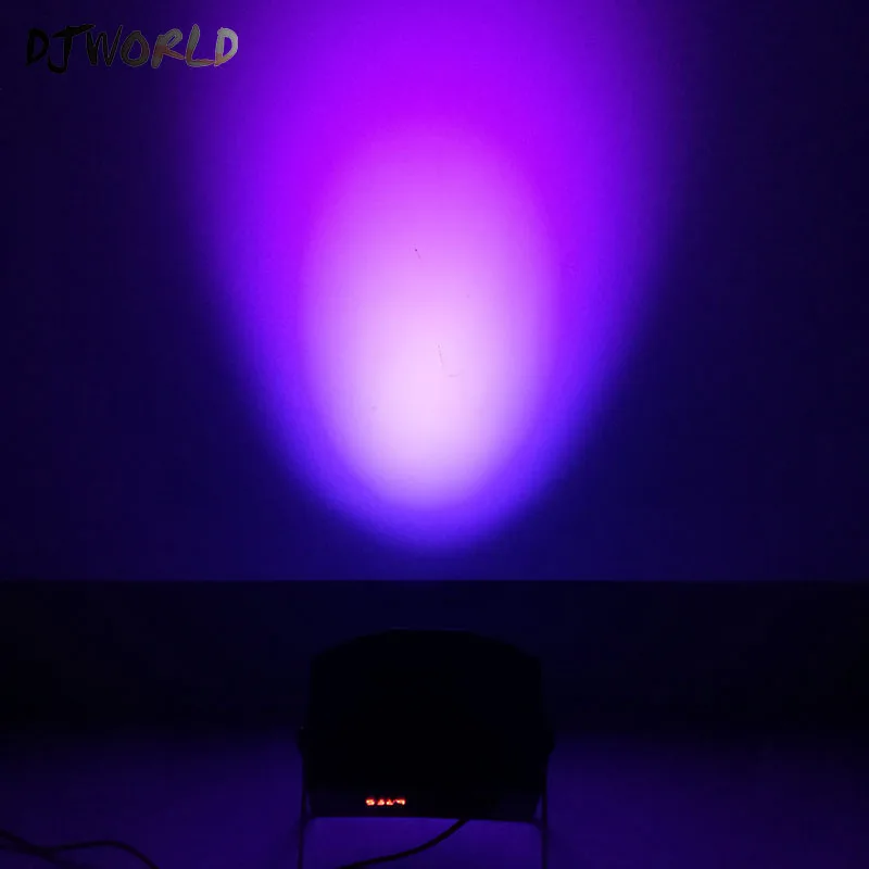 Светодиодный плоский Par 7x3 ватт ультрафиолетового цвета DMX 5 каналов Бизнес свет