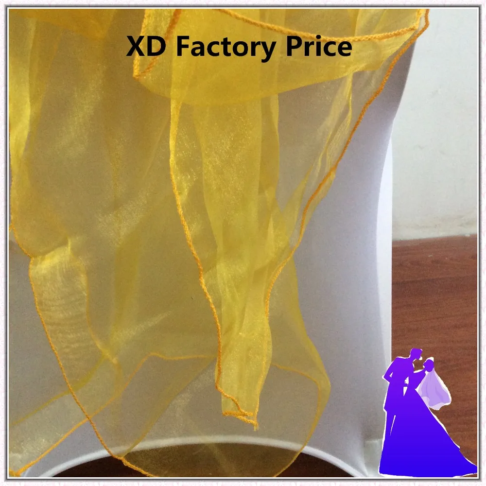 Marious 100 шт. оптовая продажа лента на стул из органзы свадебное кресло крышка для