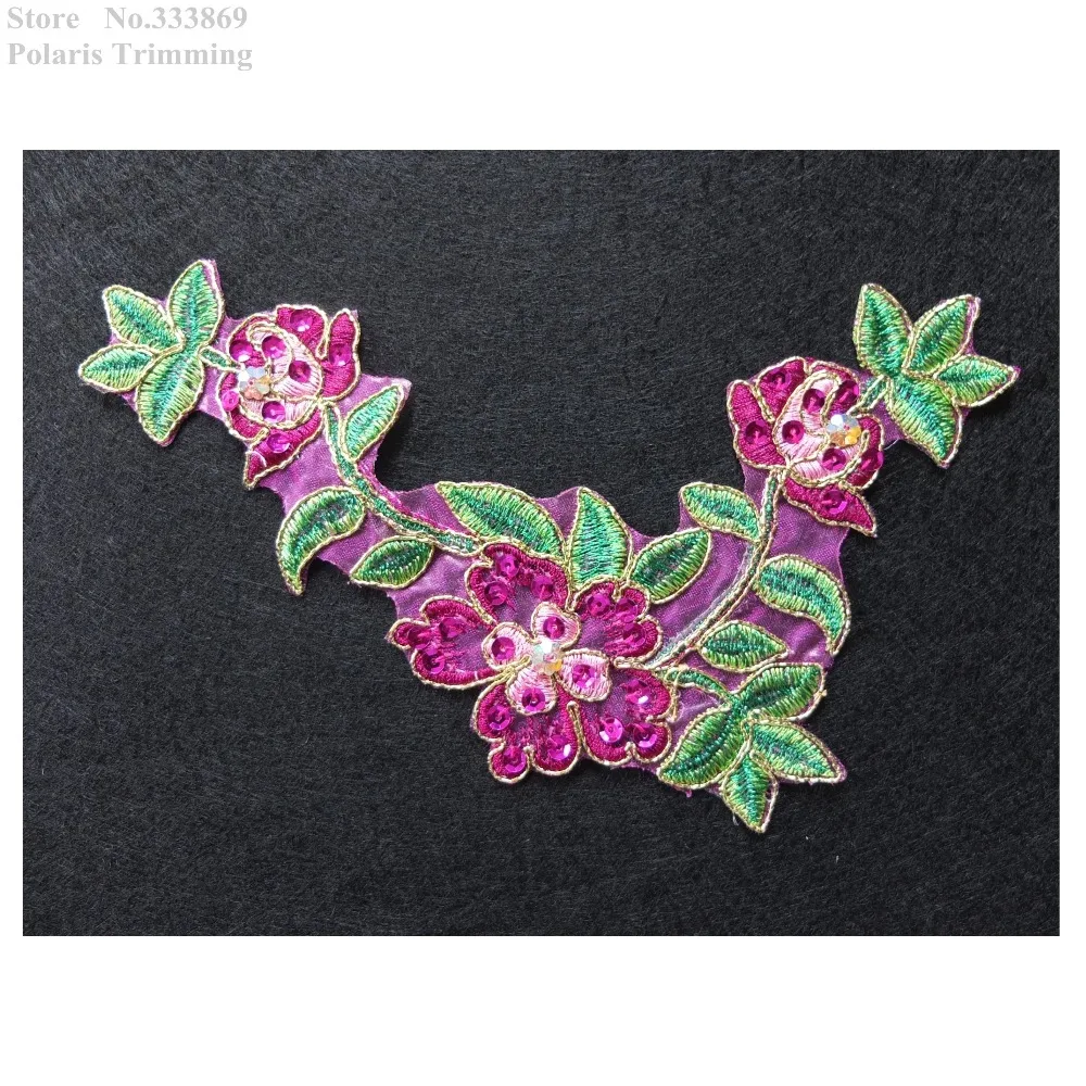 Бесплатная доставка 2 шт./лот x фуксия розовый/темно-зеленый/золотой цветок