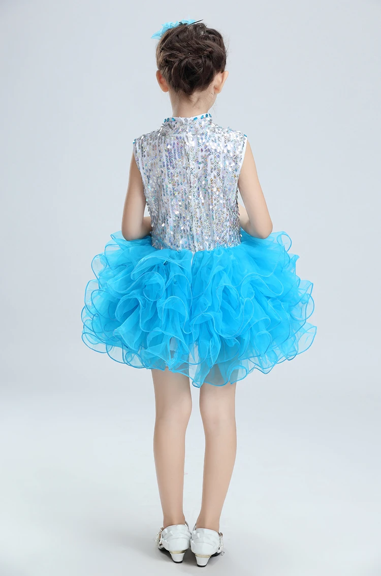 Новые Детские джазовые платья для выступлений балетное платье с пачкой и