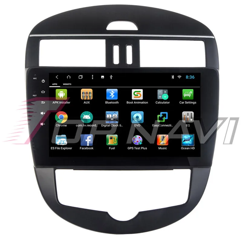 Автомобильный gps навигатор для Nissan Tiida H 2011 2012 2013 2014 2015 Android 8 1 10 ''Topnavi No DVD большой