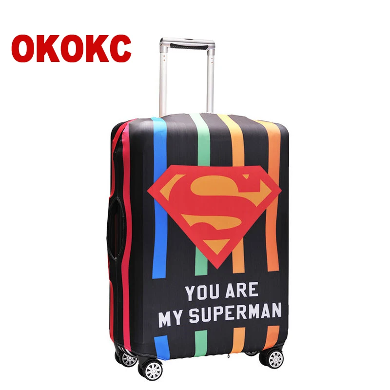 OKOKC леопардовый Эластичный Защитный чехол для багажа Дорожный чемодан Tolley
