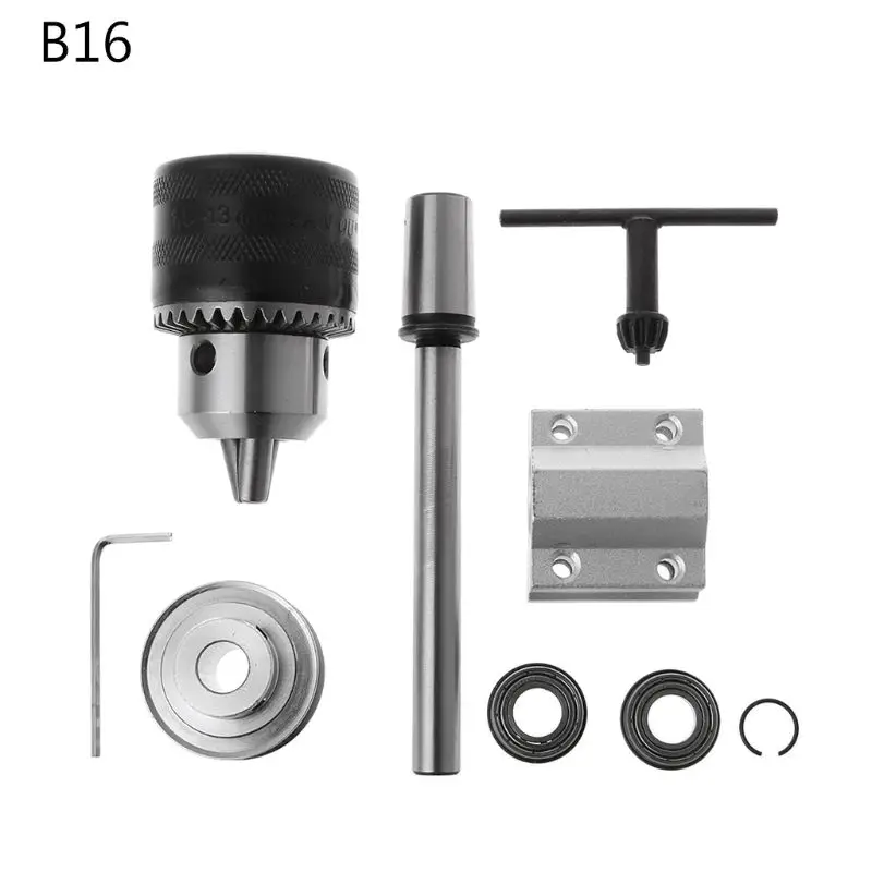 Type 10 JTO/B10/B12/B16 электрическая дрель без мощности шпиндель Сборка DIY деревообрабатывающий режущий шлифовальный маленький токарный станок Обрезной ремень сверлильный патрон - Цвет: Type 10