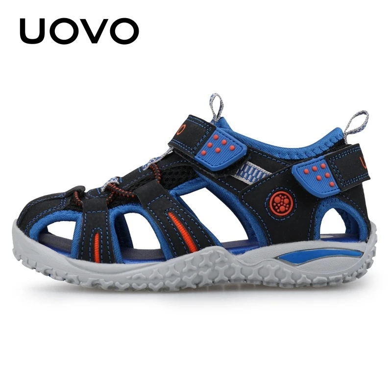 

UOVO Summer boy sandals beach shoes Breathable Closed Toed Sandals soft sports shoes high quality kids shoes