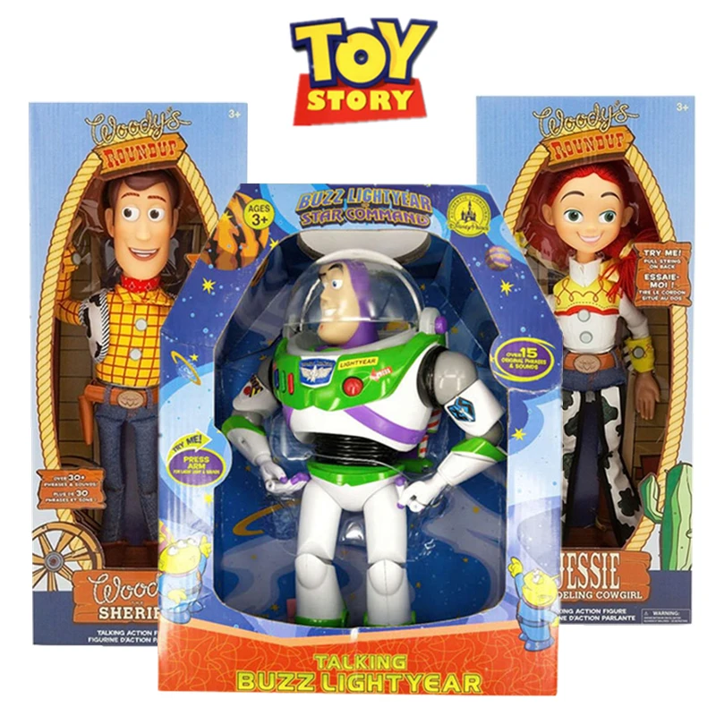 Фигура Disney Pixar История игрушек экшн фигура аниме кукла Вуди Джесси форки Базз