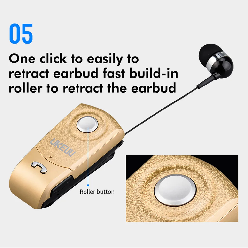Bluetooth гарнитура портативная Выдвижная bluetooth деловая HD звук качественные наушники