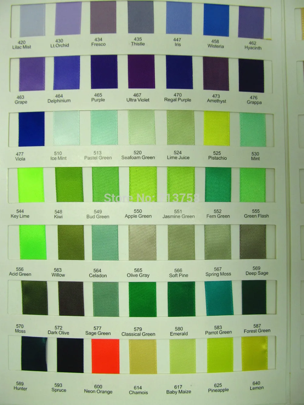

100 yard per color solid color single face satin ribbon Hair Accessories