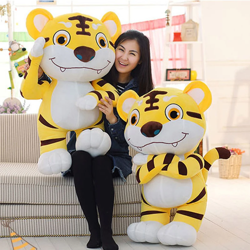 

Fancytrader 35 ''/90 см большой мультяшный Тигр игрушка плюшевая мягкая чучела животное кукла Тигр хороший подарок ребенку