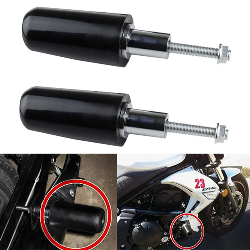 Бесплатная доставка 2 слайдера для мотоциклетной рамы защитная накладка Honda Suzuki