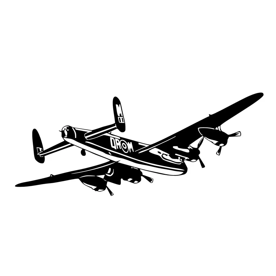 Airplane Vinyl Wall Sticker Bomber Aeroplane Removable Art Mural For Living Room Home Decoration Accessories | Дом и сад