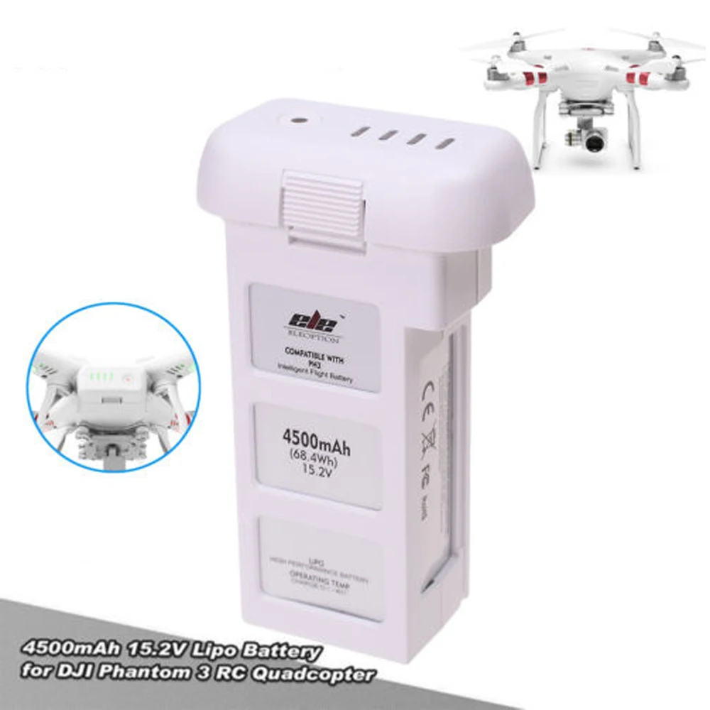 2X Высококачественная аккумуляторная батарея Lipo 15 2 в 4500 мАч для DJI Phantom 3 Professional AKKU