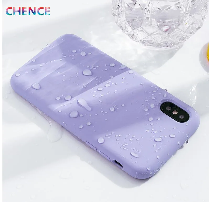 official Liquid silicone phone case 4 sides all-inclusive protection for iPhone 7 8 plus 6 6S X XS XR MASX |