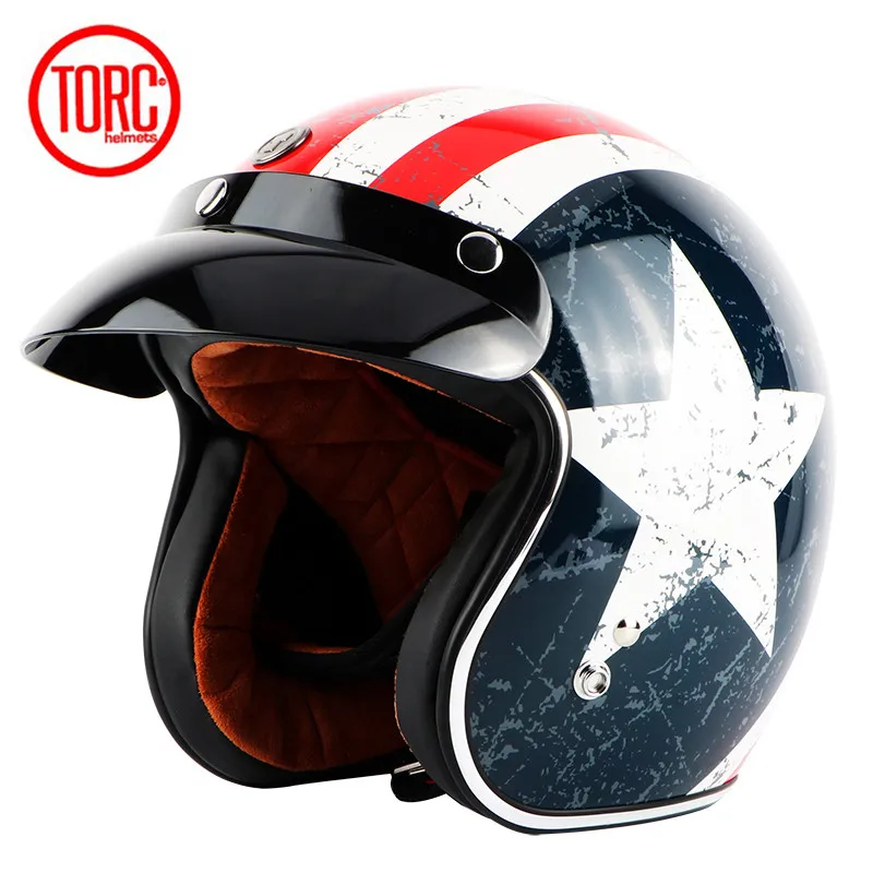 Model 5 Винтажный moto rcycle шлем TORC T50 открытый шлем DOT одобренный полушлем Ретро Мото шлем capacete moto ciclistas capacete - Цвет: Model 5