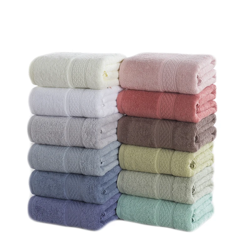Простое банное полотенце из 100% хлопка очень мягкое высокого качества 12 видов