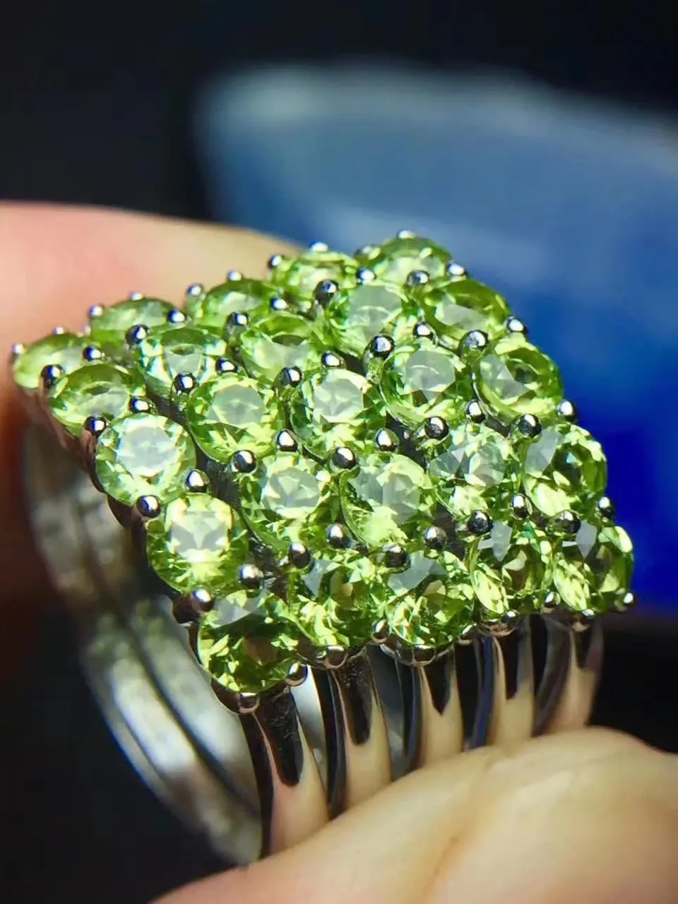 Верность естественно 3 мм кольца из перидота s925 серебро свежий fine Jewelry подарок для женщин натуральный зеленый драгоценный камень перестановок