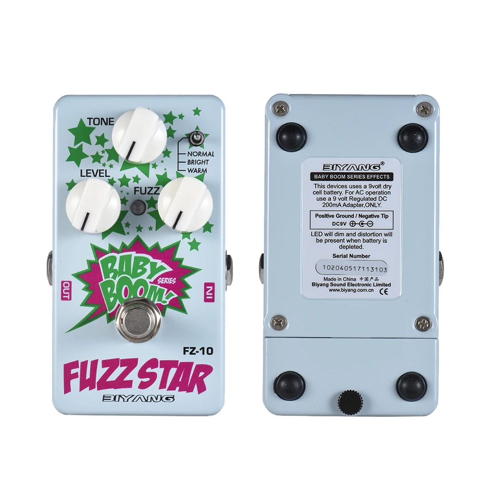 BIYANG FZ 10 BABY BOOM Series 3 режима педаль для гитарных эффектов полностью металлическая