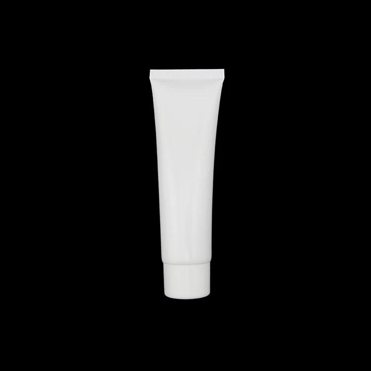 100pcs/lot 50ml round white empty soft tube, cosmetic empty tube, cream tube with injection cap