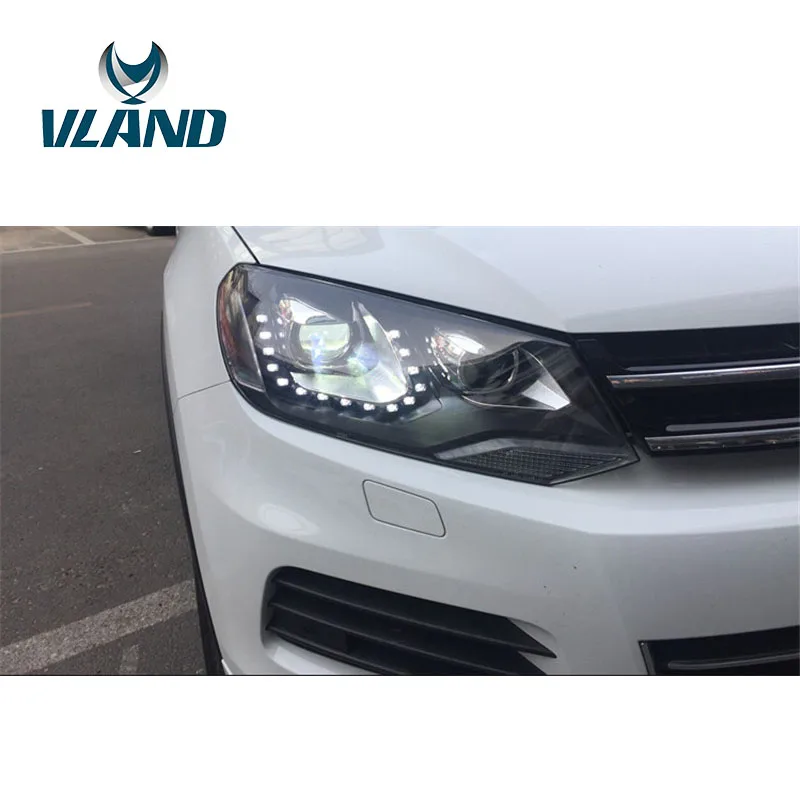 VLAND Заводская Автомобильная головная лампа для Touareg фары 2012 2013 2014 2015 светодиодные