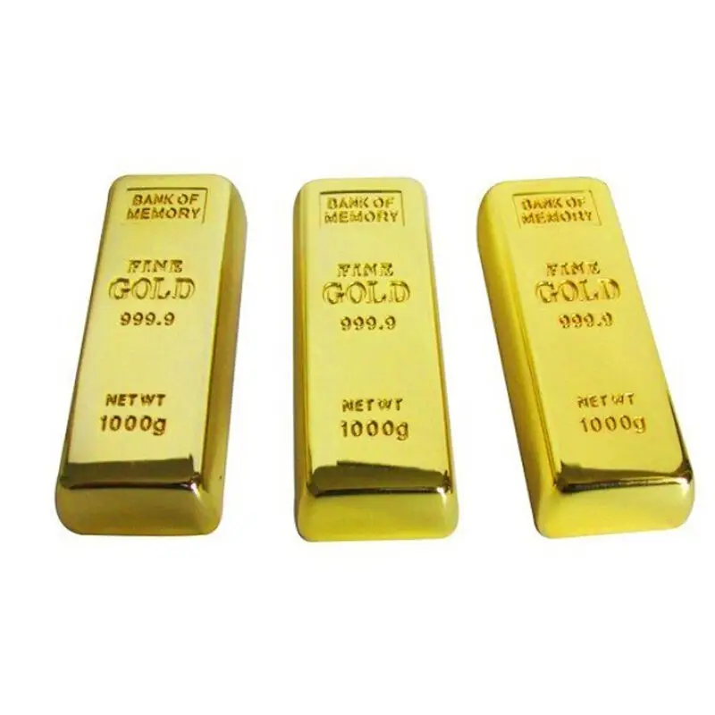 Portworld Накопитель Золото USB Flash Drive Дизайн 16 ГБ золотые слитки памяти 2.0 8 из металла